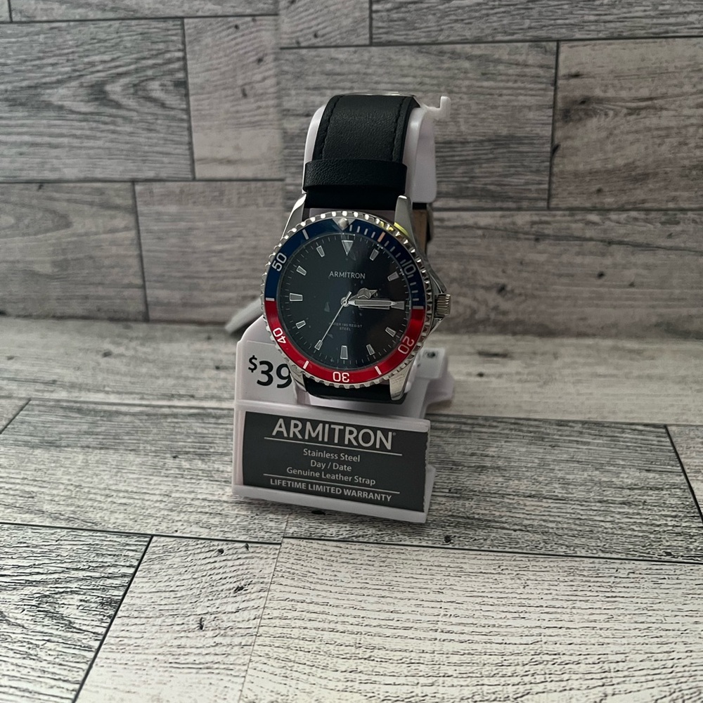 Armitron Black and Red-Blue Watch